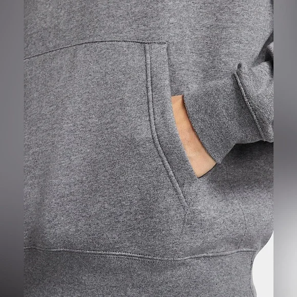 Nike Sportswear Club Gray Athletic Fleece Pullover Hoodie Sweatshirt size L - Picture 9 of 11
